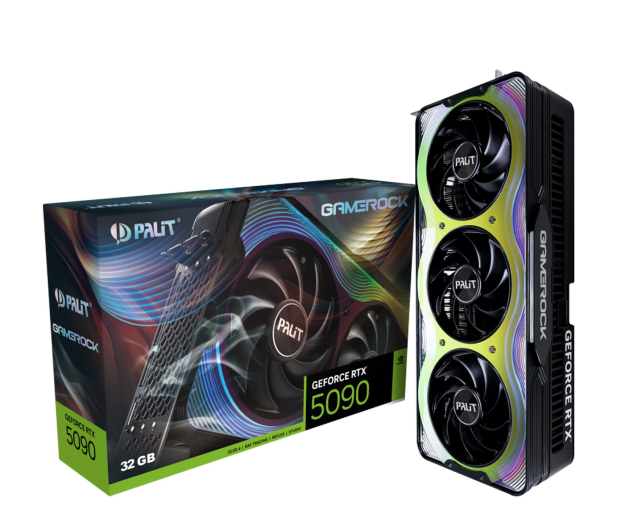 PALIT GeForce RTX 5090 GameRock OC 32GB GDDR7 DLSS4 NE75090S19R5-GB2020G - 1311231 - zdjęcie